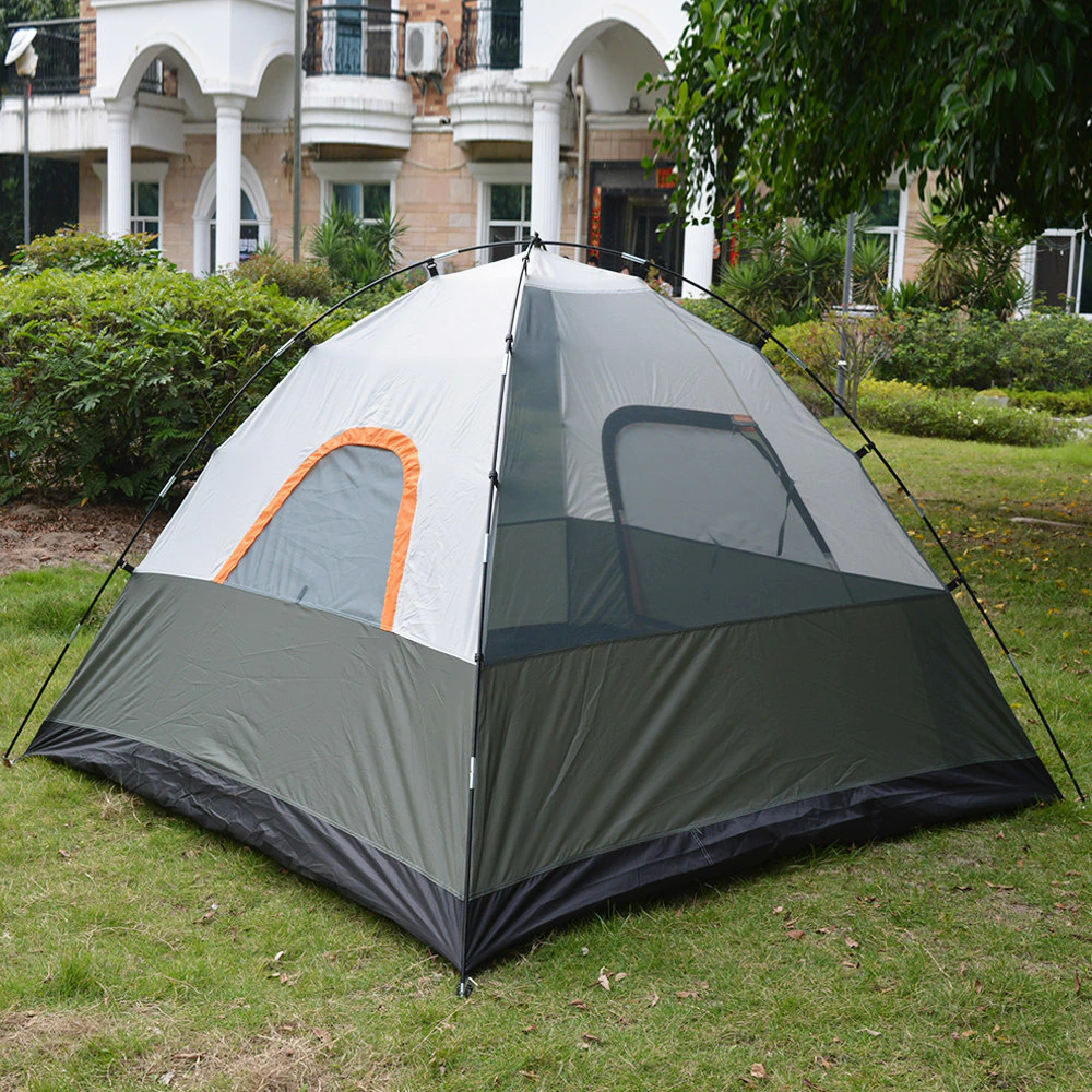 Cheap Goat Tents XC USHIO Upgraded 3 4 Person Camping Tent Separated Dual Layer Family Travel Outdoor Tent Seam Glued High Waterproof 2*2*1.3M Tents 